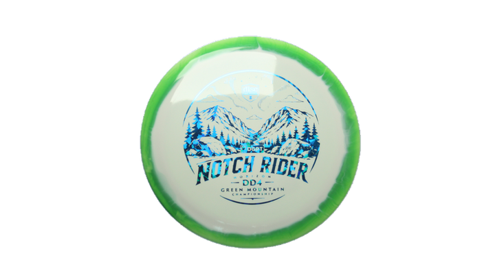 Discmania Notch Rider - Green Mountain Championship Fundraiser Horizon S-Line DD4 Distance Driver Front View