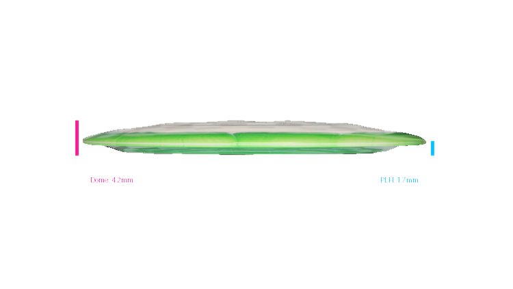 Discmania Notch Rider - Green Mountain Championship Fundraiser Horizon S-Line DD4 Distance Driver Profile View