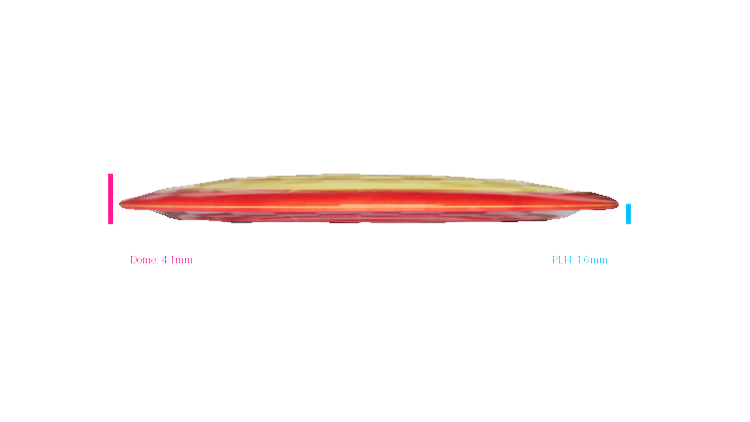 Discmania Notch Rider - Green Mountain Championship Fundraiser Horizon S-Line DD4 Distance Driver Profile View