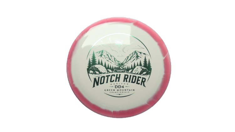 Discmania Notch Rider - Green Mountain Championship Fundraiser Horizon S-Line DD4 Distance Driver Front View