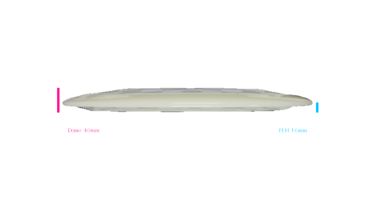 Latitude 64 Clear Moonshine Grace Distance Driver Profile View