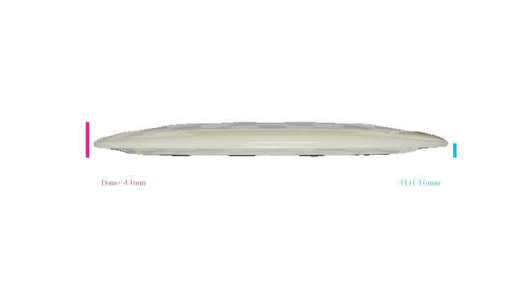 Latitude 64 Clear Moonshine Grace Distance Driver Profile View