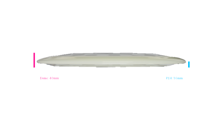 Latitude 64 Clear Moonshine Grace Distance Driver Profile View