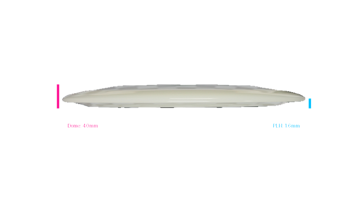 Latitude 64 Clear Moonshine Grace Distance Driver Profile View