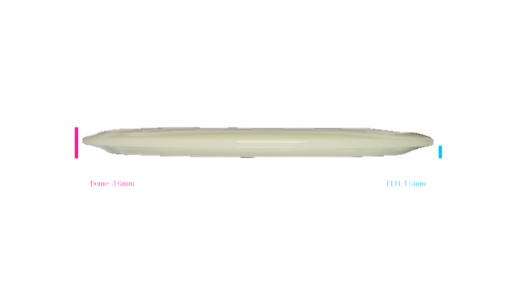 Discraft Mega Glo Z Cicada Fairway Driver Profile View
