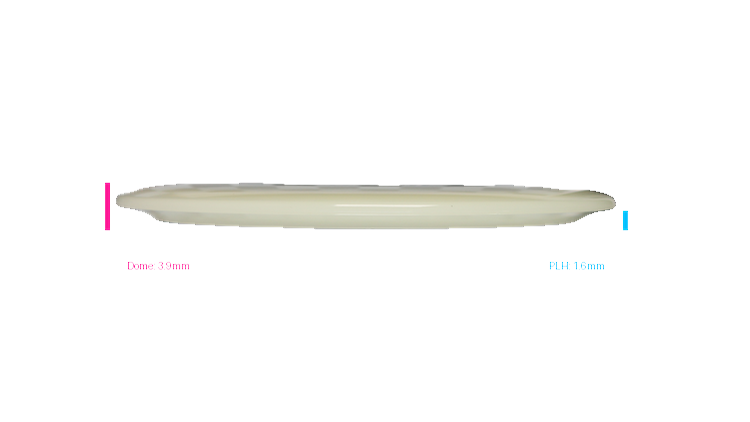 Discraft Mega Glo Z Cigarra Fairway Driver Profile View