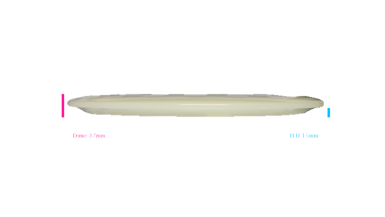 Discraft Mega Glo Z Cigarra Fairway Driver Profile View