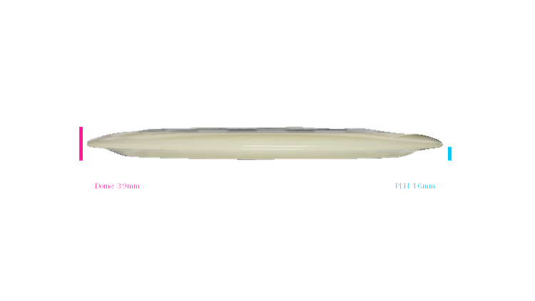 Discraft Mega Glo Z Force Distance Driver Profile View