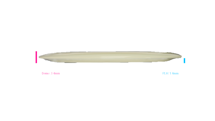Discraft Mega Glo Z Force Distance Driver Profile View