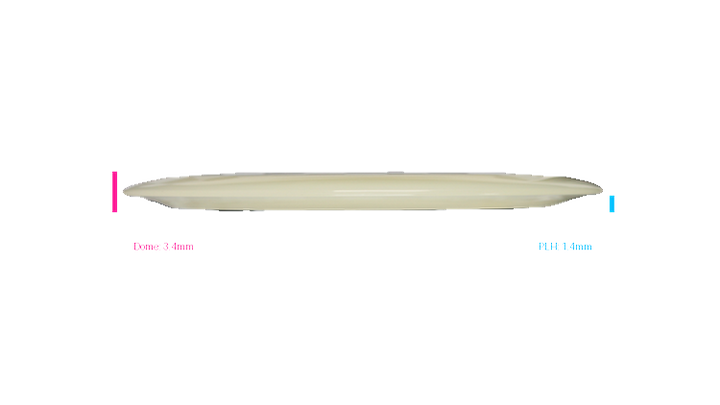 Discraft Mega Glo Z Force Distance Driver Profile View