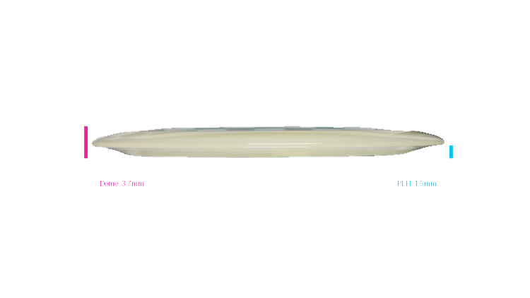 Discraft Mega Glo Z Force Distance Driver Profile View