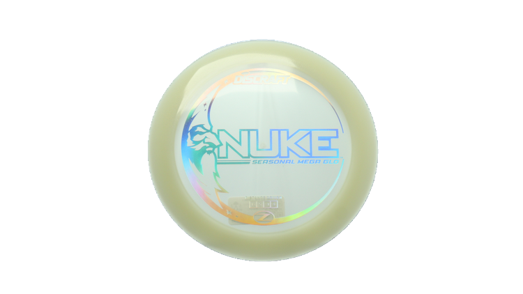 Discraft Mega Glo Z Nuke Distance Driver Front View