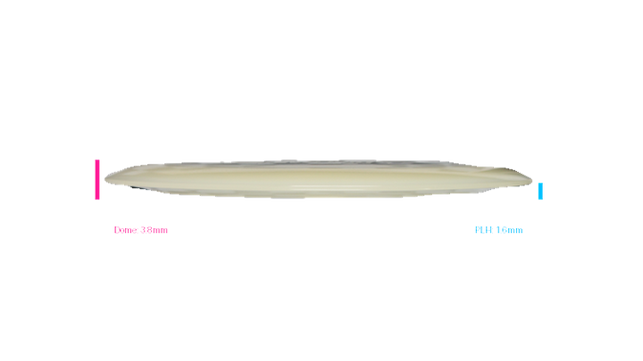 Discraft Mega Glo Z Nuke Distance Driver Profile View