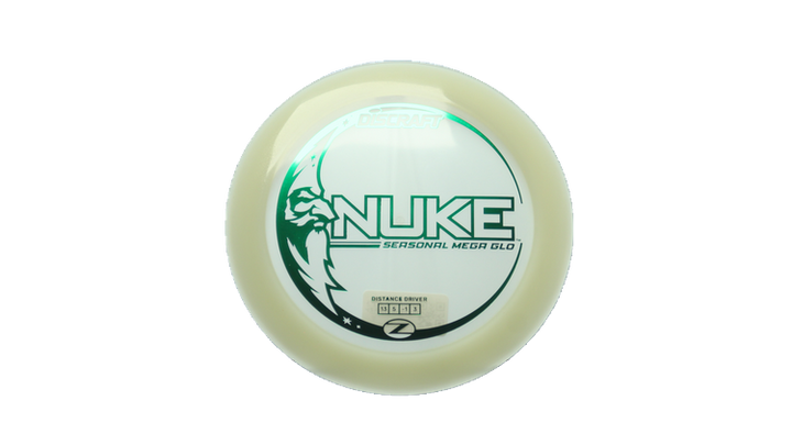 Discraft Mega Glo Z Nuke Distance Driver Front View