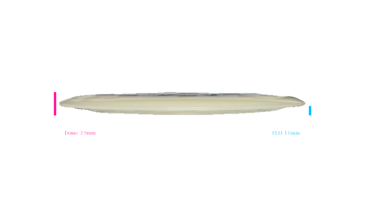 Discraft Mega Glo Z Nuke Distance Driver Profile View