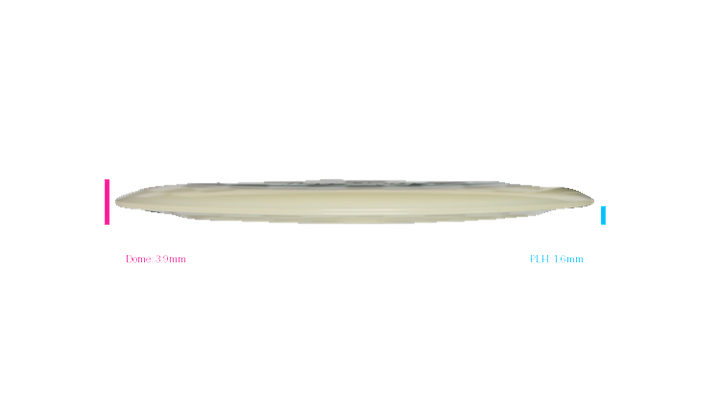 Discraft Mega Glo Z Nuke Distance Driver Profile View