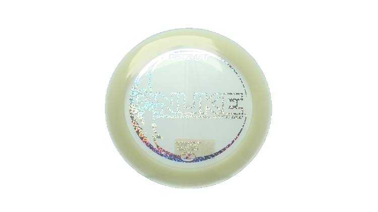 Discraft Mega Glo Z Nuke Distance Driver Front View