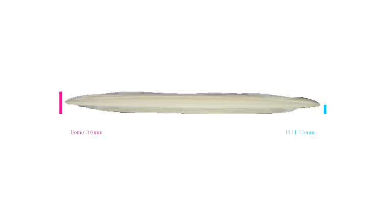 Discraft Mega Glo Z Nuke Distance Driver Profile View