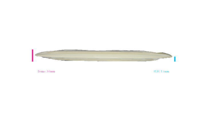 Discraft Mega Glo Z Nuke Distance Driver Profile View