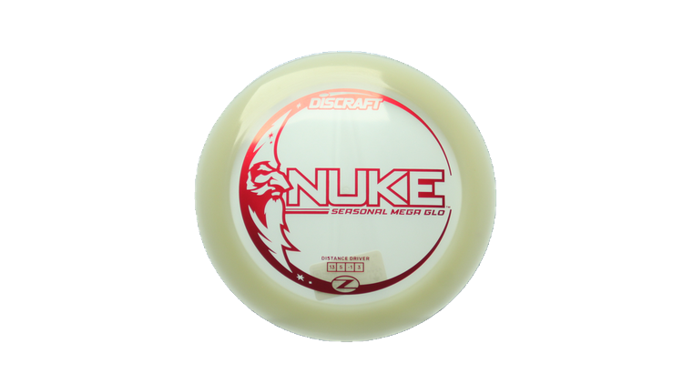 Discraft Mega Glo Z Nuke Distance Driver Front View