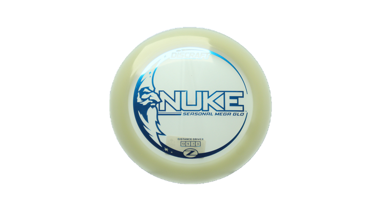 Discraft Mega Glo Z Nuke Distance Driver Front View