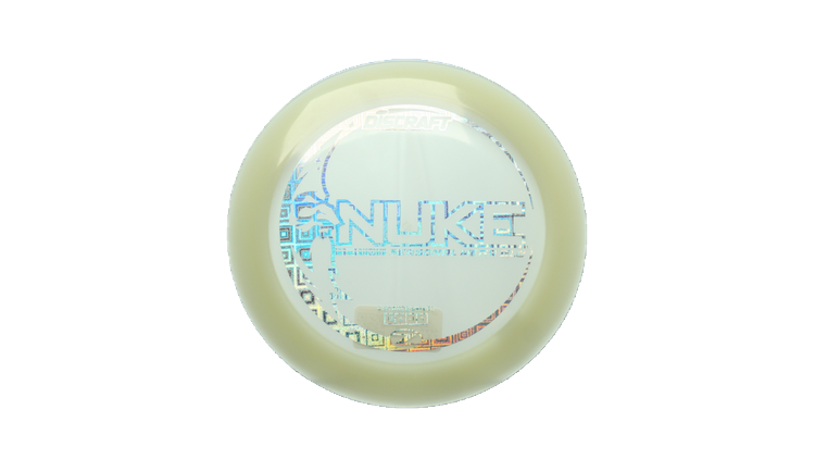 Discraft Mega Glo Z Nuke Distance Driver Front View