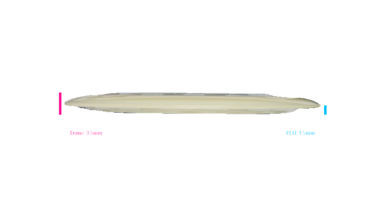 Discraft Mega Glo Z Nuke Distance Driver Profile View