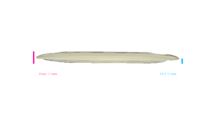 Discraft Mega Glo Z Nuke Distance Driver Profile View