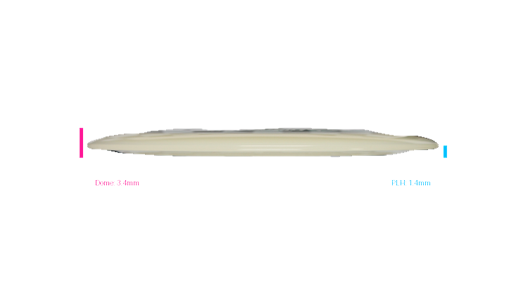 Discraft Mega Glo Z Nuke SS Distance Driver Profile View