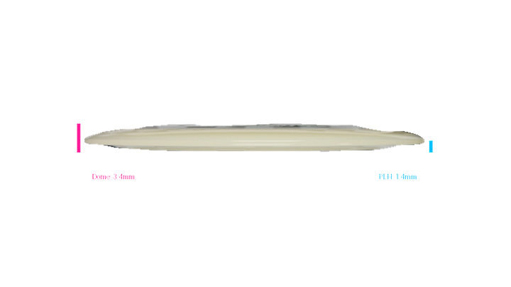 Discraft Mega Glo Z Nuke SS Distance Driver Profile View