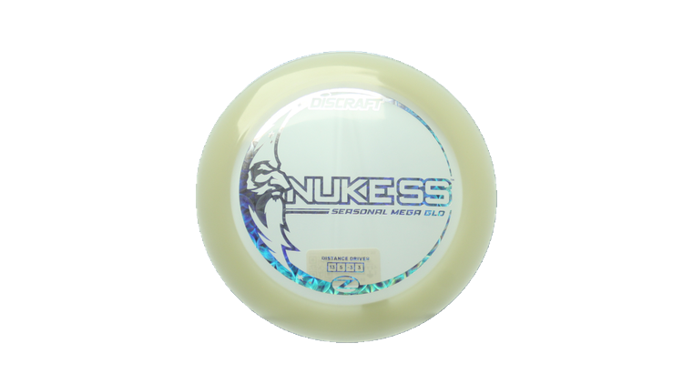Discraft Mega Glo Z Nuke SS Distance Driver Front View