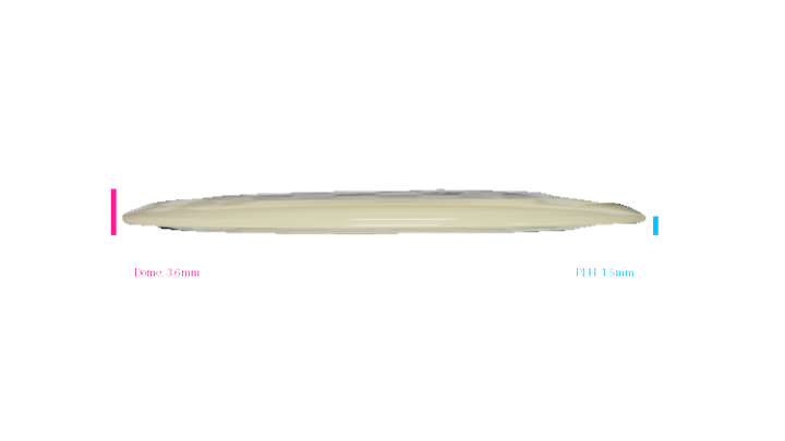 Discraft Mega Glo Z Nuke SS Distance Driver Profile View