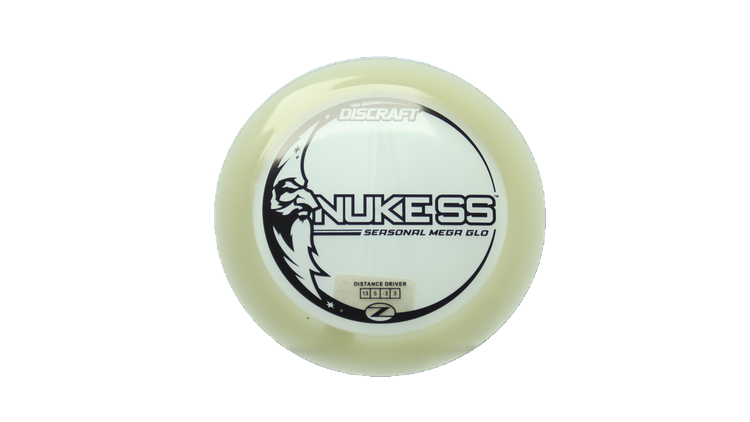 Discraft Mega Glo Z Nuke SS Distance Driver Front View