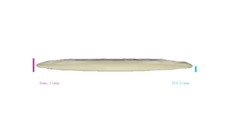 Discraft Mega Glo Z Nuke SS Distance Driver Profile View