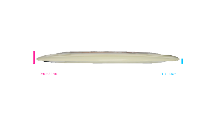 Discraft Mega Glo Z Nuke SS Distance Driver Profile View