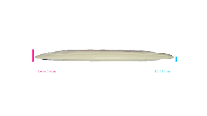 Discraft Mega Glo Z Nuke SS Distance Driver Profile View