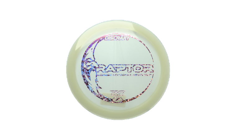 Discraft Mega Glo Z Raptor Fairway Driver Front View