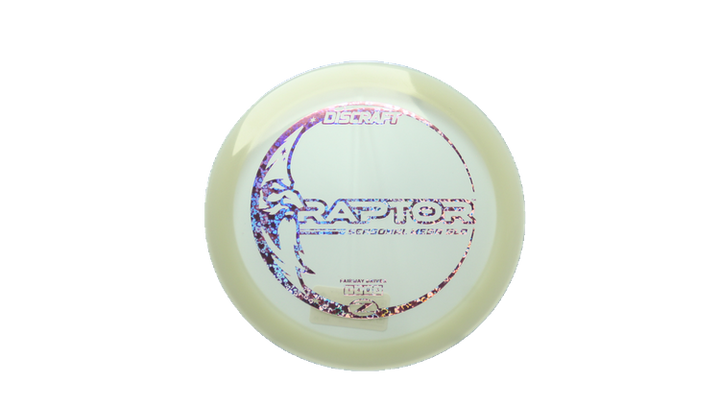 Discraft Mega Glo Z Raptor Fairway Driver Front View