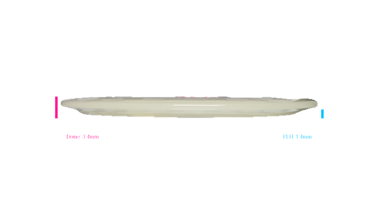 Discraft Mega Glo Z Raptor Fairway Driver Profile View