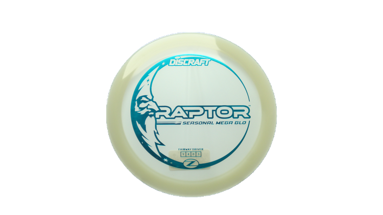 Discraft Mega Glo Z Raptor Fairway Driver Front View