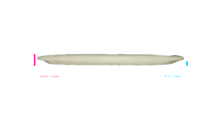 Discraft Mega Glo Z Raptor Fairway Driver Profile View