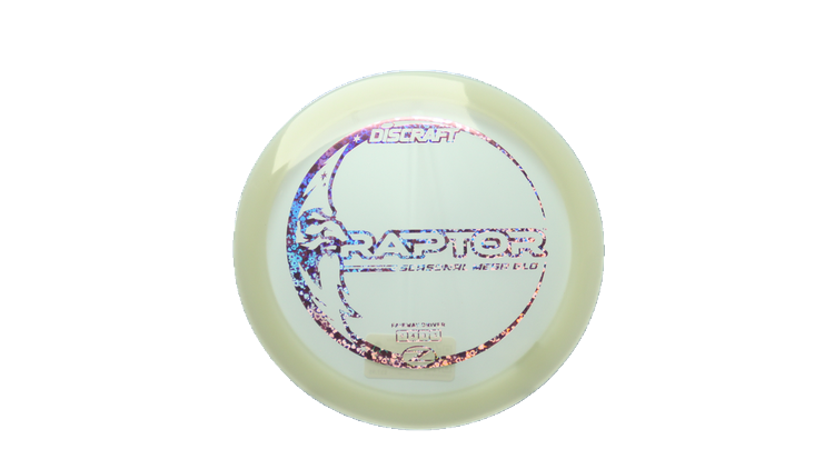 Discraft Mega Glo Z Raptor Fairway Driver Front View