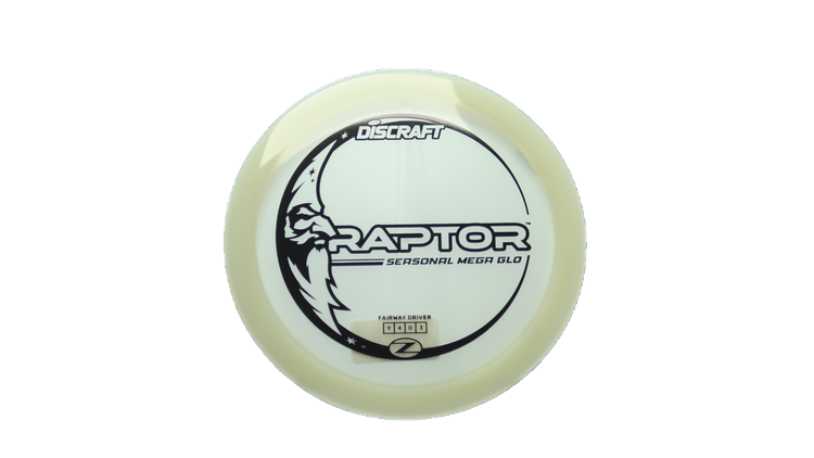 Discraft Mega Glo Z Raptor Fairway Driver Front View
