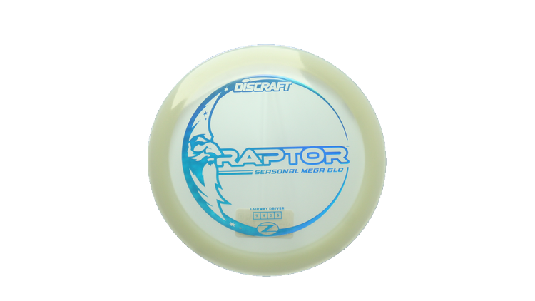 Discraft Mega Glo Z Raptor Fairway Driver Front View