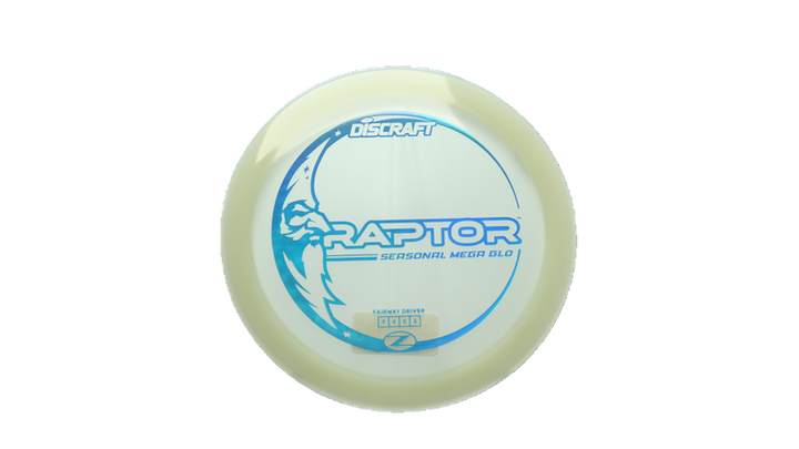 Discraft Mega Glo Z Raptor Fairway Driver Front View