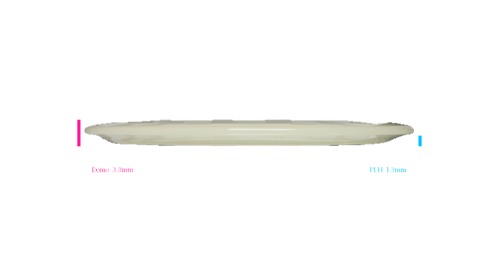 Discraft Mega Glo Z Raptor Fairway Driver Profile View
