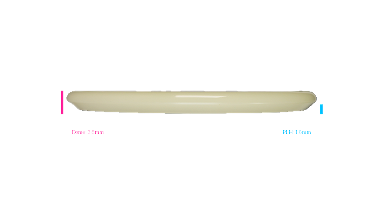 Discraft Mega Glo Z Zone Putter Profile View