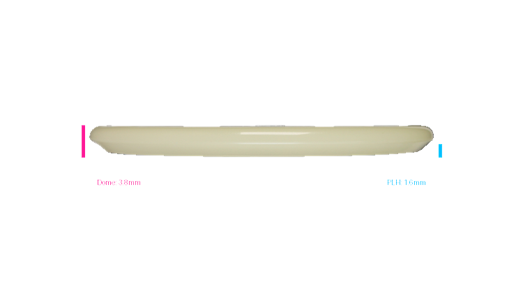 Discraft Mega Glo Z Zone Putter Profile View