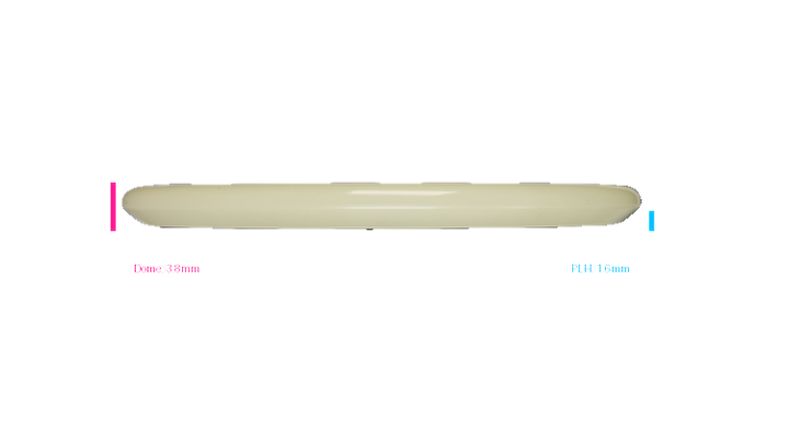 Discraft Mega Glo Z Zone Putter Profile View
