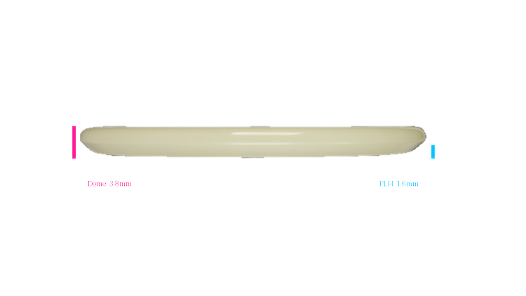 Discraft Mega Glo Z Zone Putter Profile View